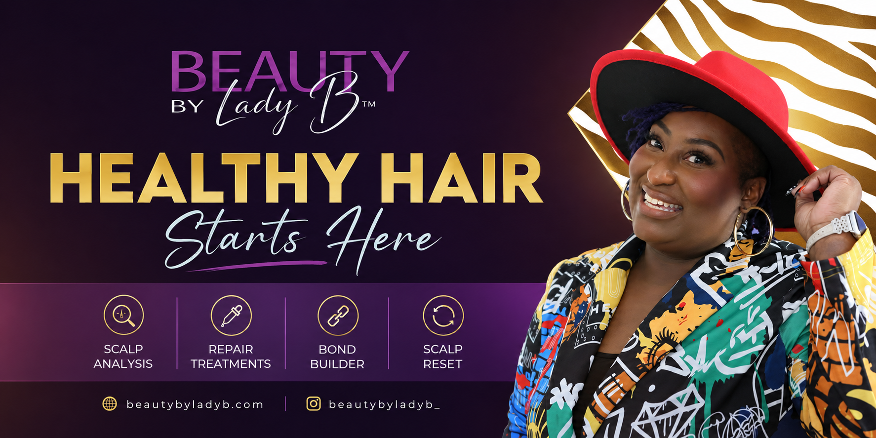 Beauty By Lady B — Healthy Hair Starts Here: scalp analysis, repair treatments, bond builder, scalp reset